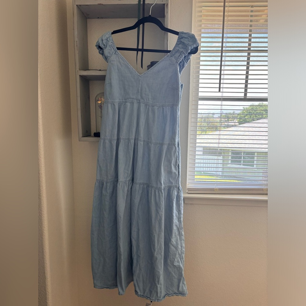 Old navy jean maxi dress